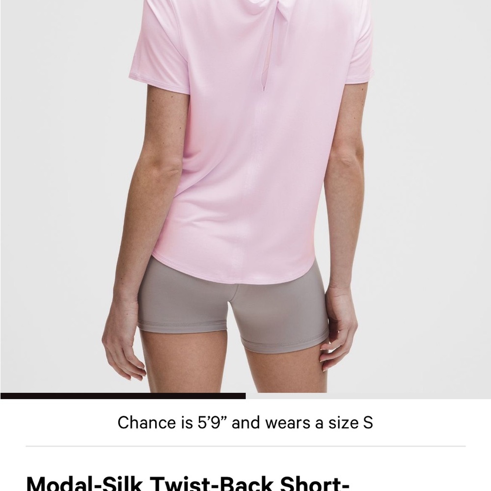 lululemon athletica Soft Gray Short Sleeve Tee - Picture 2 of 2